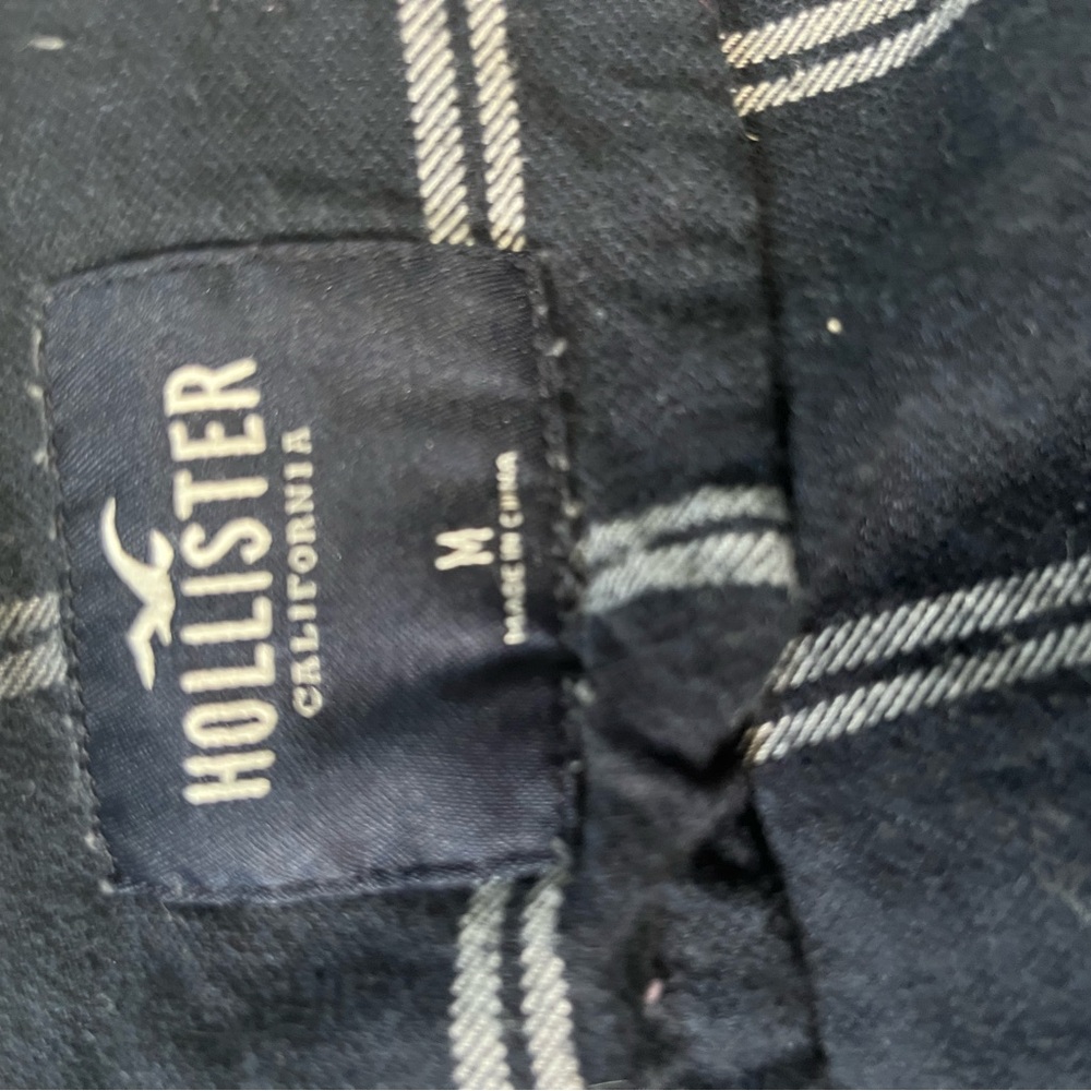 Hollister Black and White Striped Garment